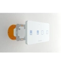 Regulator pokojowy z włącznikiem do rolet - przewodowy SBUS - 0,5A 24V - WZR-02mL - biały - Sinum - Montaż