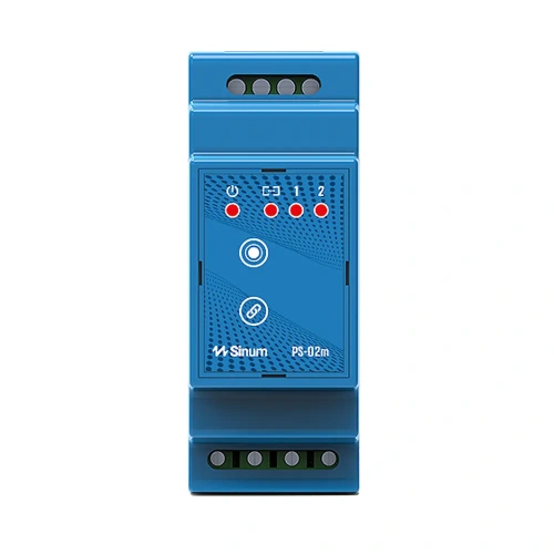 Przekaźnik na szynę DIN - 2 wyjścia beznapięciowe - przewodowy SBUS - 24V - PS-02m - Sinum