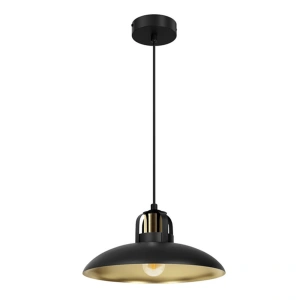 Lampa wisząca - FELIX  czarny / złoty 1xE27 - MLP8906