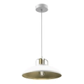 Lampa wisząca FELIX - biała / złota 1xE27 - MLP7704