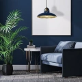 Lampa wisząca FELIX  granatowy / złota 1xE27 - MLP7714 - realizacja