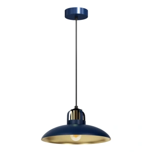 Lampa wisząca - FELIX  granatowy / złoty 1xE27 - MLP7714