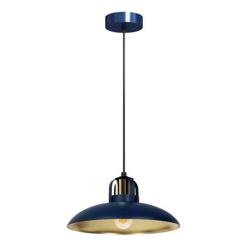 Lampa wisząca FELIX  granatowy / złota 1xE27 - MLP7714