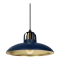 Lampa wisząca FELIX  granatowy / złota 1xE27 - MLP7714