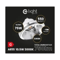 Żarówka LED ściemnialna GU10 AR111 10,5W biała ciepła 3000K 550lm - AR8618 - parametry