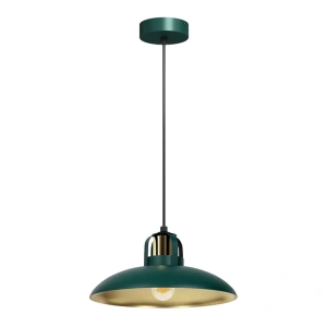 Lampa wisząca - FELIX  zielony / złoty 1xE27 - MLP7709