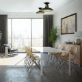 Lampa sufitowa FELIX czarna/złota 1xE27 - MLP8905 - realizacja
