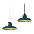 Lampa sufitowa FELIX zielony/złota 2xE27 - MLP7710