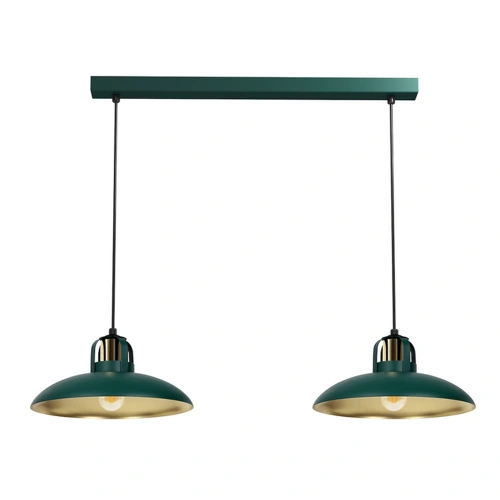 Lampa sufitowa FELIX zielony/złota 2xE27 - MLP7710