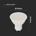 Żarówka LED GU10 4.5W biała ciepła 3000K 400lm 100° - VT-205