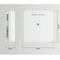 Karta wejść - 2 wejścia / 1 wyjście - przewodowy SBUS - 24V - KW-03m - Sinum - Wymiary