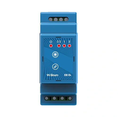 Karta wejść/wyjść na szynę DIN - 2 wejścia / 2 wyjścia - bezprzewodowy 868MHz - 24V - KW-04 - Sinum