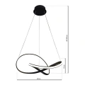 Lampa wisząca CAPPIO czarny 36W LED - ML6771 - wymiary