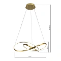 Lampa wisząca CAPPIO złoty 36W LED - ML6772 - wymiary