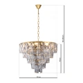 Lampa wisząca CHELSEA złoty 6xE14 - ML6002 - wymiary