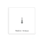 Czujnik temperatury mini - przewodowy - C-S1p - biały - Sinum 