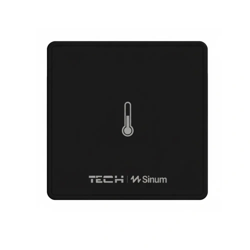 Czujnik temperatury mini - przewodowy - C-S1p - czarny - Sinum