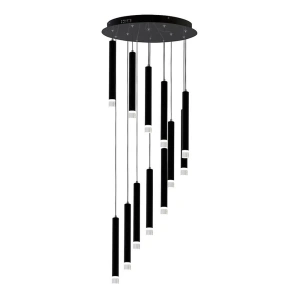 Lampa wisząca - CARBON czarny 12W LED -  ML6161