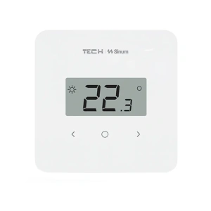 Regulator pokojowy z pomiarem wilgotności - przewodowy SBUS - R-S2 - biały - Sinum