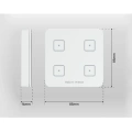 Inteligentny przycisk wielofunkcyjny czteropolowy - 2x1,5V AAA - WP-04 - Sinum - Wymiary
