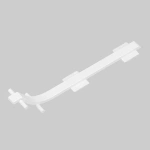 Łącznik prosty 180° biały do profilu aluminiowego LED BASE