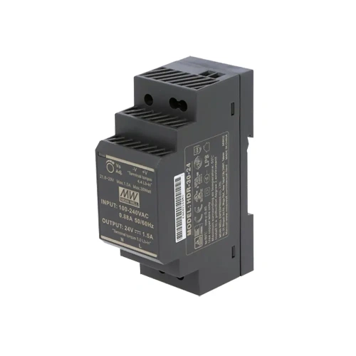 Zasilacz impulsowy na szynę DIN MEAN WELL 24V 36W HDR-30-24 - ZS-24/30 - Sinum