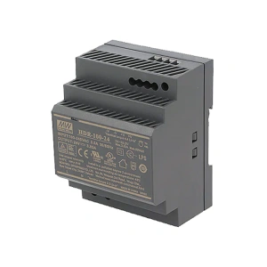Zasilacz impulsowy na szynę DIN MEAN WELL 24V 92W HDR-100-24 - ZS-24/100 - Sinum 