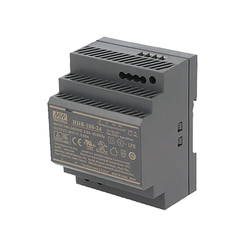 Zasilacz impulsowy na szynę DIN MEAN WELL 24V 92W HDR-100-24 - ZS-24/100 - Sinum