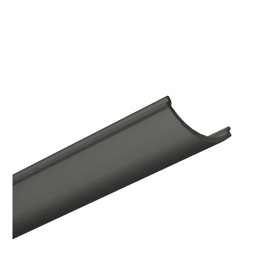 Klosz zatrzaskowy "D02" czarny do profilu aluminiowego LED