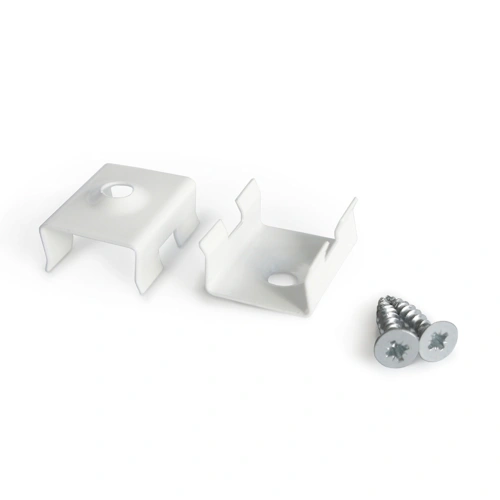 Blaszka montażowa "BASELYTE-10" do profili aluminiowych LED - biała - kpl. 2 szt.