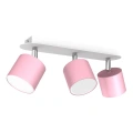 Lampa sufitowa - DIXIE różowy/biały 3xGX53 - MLP7611