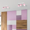 Lampa sufitowa - DIXIE różowy/biały 3xGX53 - MLP7611 - realizacja