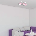 Lampa sufitowa - DIXIE różowy/biały 3xGX53 - MLP7611 - realizacja