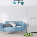 Lampa sufitowa - DIXIE niebieski/biały 3xGX53 - MLP7606 - realizacja