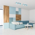 Lampa sufitowa - DIXIE niebieski/biały 3xGX53 - MLP7606 - realizacja