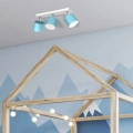 Lampa sufitowa - DIXIE niebieski/biały 3xGX53 - MLP7606 - realizacja