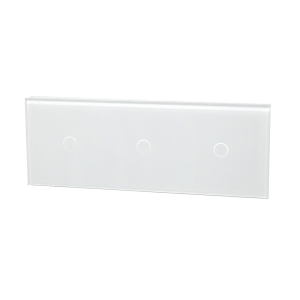 Szklany panel dotykowy potrójny biały - 3-sekcyjny - TM701701701W - TOUCHME