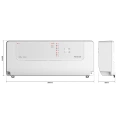 Sterownik zaworów termoelektrycznych – 9 wyjść 230V + 1 styk beznapięciowy – bezprzewodowy 868MHz – 230V - PS-10 230 – Sinum - Wymiary
