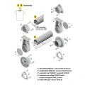 Profil aluminiowy LED OVAL20 anodowany z kloszem - akcesoria