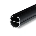 Profil aluminiowy LED OVAL20 czarny z kloszem