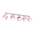 Lampa sufitowa - DIXIE różowy/biały 5xGX53 - MLP7613