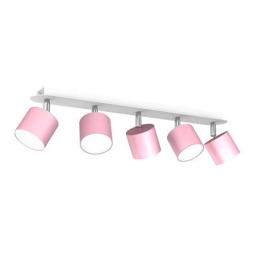 Lampa sufitowa - DIXIE różowy/biały 5xGX53 - MLP7613