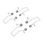 Uchwyt sprężyna do profilu aluminiowego LED PHIL.v2 WPUST - kpl. 4 szt.