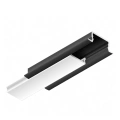 Profil aluminiowy LED BASELYTE-10 LOW-IN czarny anodowany z kloszem