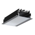 Profil aluminiowy LED PHIL.v2 WPUST czarny z kloszem