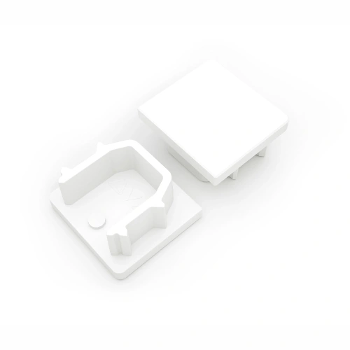 Zaślepka biała do profilu aluminiowego LED BASELYTE-10 HIGH / TRIMLESS - kpl. 2 szt.