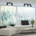Lampa sufitowa - HUDSON czarny 3xGU10 - MLP8796 - realizacja