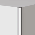Profil aluminiowy LED PIKO-KZ - wizualizacja z kloszem i zaślepką płaską