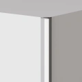 Profil aluminiowy LED PIKO-KZ - wizualizacja z kloszem i zaślepką półokrągłą