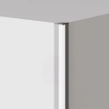 Profil aluminiowy LED PIKO-KZ - wizualizacja z kloszem i zaślepką trójkątną